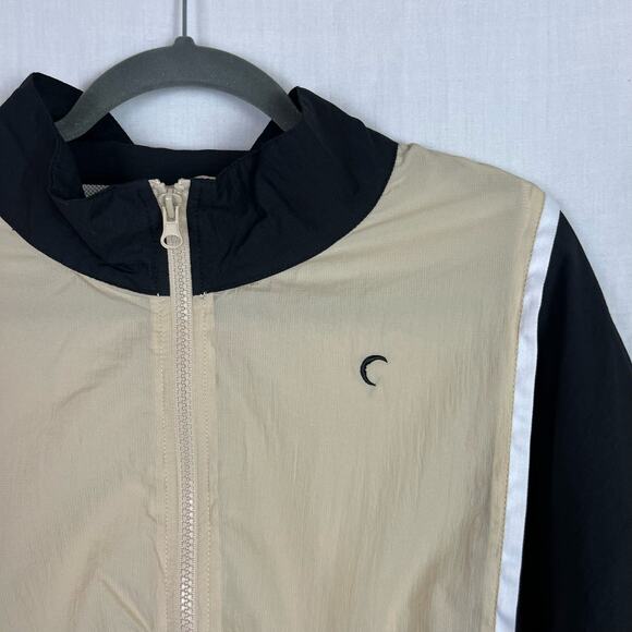 Zyia Active Cream & Black Athletic Windbreaker Jacket Womens Size Large - Picture 2 of 5